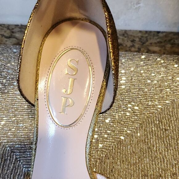 SJP Gold Heel - Size 35 ***1 SHOE ONLY---Right Shoe Only*** - Picture 3 of 7